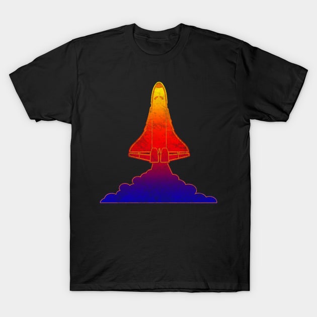 Retro Space Shuttle T-Shirt by Scar